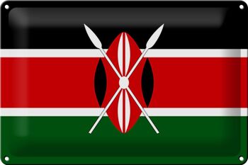 Signe en étain Drapeau du Kenya 30x20cm Drapeau du Kenya 1