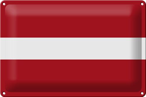 Blechschild Flagge Lettland 30x20cm Flag of Latvia