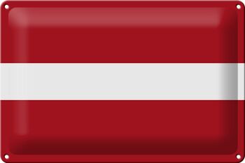 Drapeau en étain de la Lettonie, 30x20cm, drapeau de la Lettonie 1