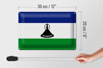 Drapeau en étain du Lesotho, 30x20cm, drapeau du Lesotho 4