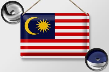 Drapeau en étain de la Malaisie, 30x20cm, drapeau de la Malaisie 2