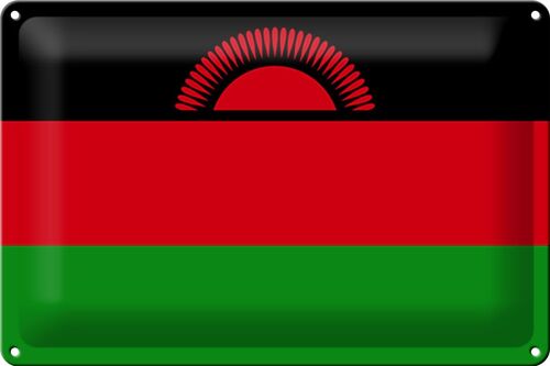 Blechschild Flagge Malawi 30x20cm Flag of Malawi