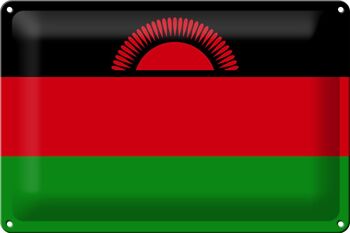 Drapeau en étain du Malawi, 30x20cm, drapeau du Malawi 1