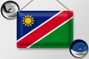 Drapeau en étain de la Namibie, 30x20cm, drapeau de la Namibie 2