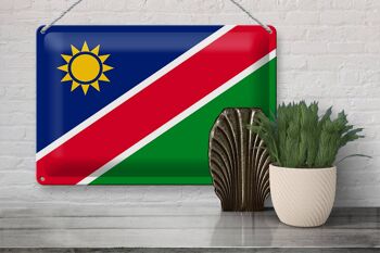 Drapeau en étain de la Namibie, 30x20cm, drapeau de la Namibie 3