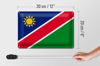 Drapeau en étain de la Namibie, 30x20cm, drapeau de la Namibie 4
