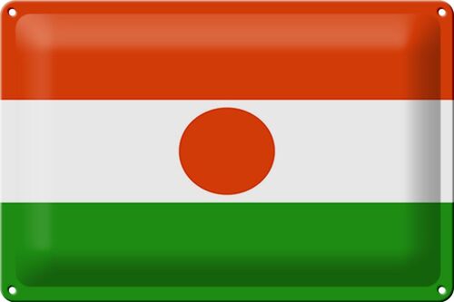 Blechschild Flagge Niger 30x20cm Flag of Niger