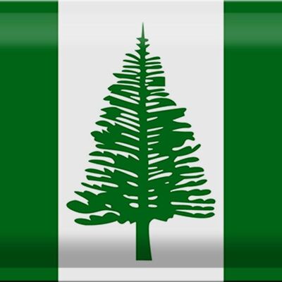 Blechschild Flagge Norfolkinsel 30x20cm Flag Norfolk Island