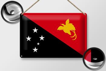 Panneau en tôle drapeau Papouasie-Nouvelle-Guinée 30x20cm Papouasie-Nouvelle-Guinée 2