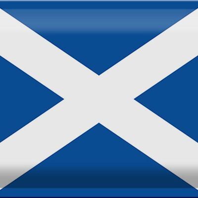 Targa in metallo Bandiera Scozia 30x20 cm Bandiera della Scozia