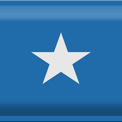Signe en étain drapeau de la Somalie 30x20cm drapeau de la Somalie