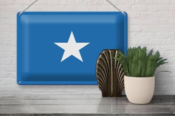 Signe en étain drapeau de la Somalie 30x20cm drapeau de la Somalie 3