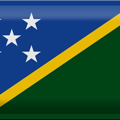 Blechschild Flagge Salomonen 30x20cm Flag Solomon Islands