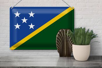 Drapeau en étain des îles salomon, 30x20cm, drapeau des îles salomon 3