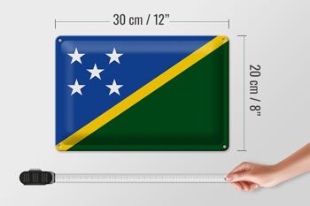Drapeau en étain des îles salomon, 30x20cm, drapeau des îles salomon 4