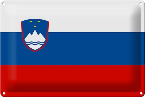 Blechschild Flagge Slowenien 30x20cm Flag of Slovenia