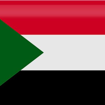 Blechschild Flagge Sudan 30x20cm Flag of Sudan