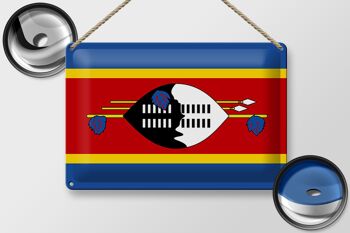 Drapeau en étain du Swaziland, 30x20cm, drapeau d'eswatini 2
