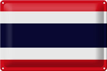 Drapeau en étain de la Thaïlande, 30x20cm, drapeau de la Thaïlande 1