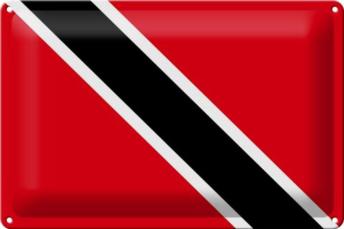Blechschild Flagge Trinidad und Tobagos 30x20cm Flag