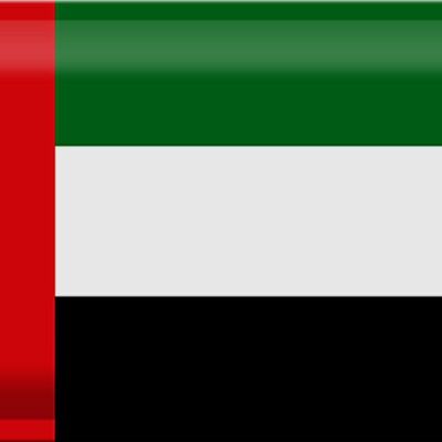 Blechschild Flagge Vereinigte Arabische Emirate 30x20cm