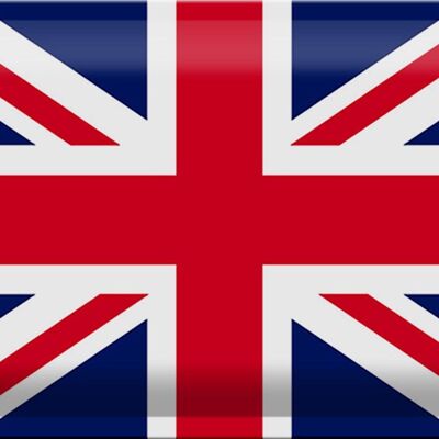 Targa in metallo Bandiera Union Jack 30x20 cm Bandiera del Regno Unito