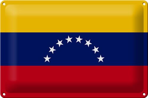 Blechschild Flagge Venezuela 30x20cm Flag of Venezuela