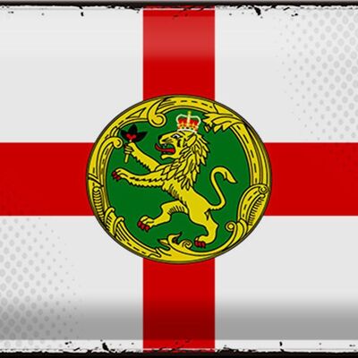 Tin sign flag Alderney 30x20cm Retro Flag Alderney