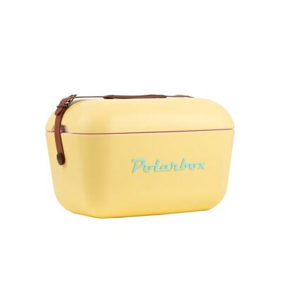 Polarbox Printemps/Été Pique-nique, Camping, BBQ Rétro Glacière 12L - Jaune Classique