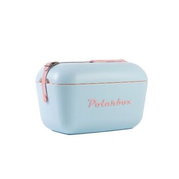 Polarbox Printemps/Été Pique-nique, Camping, BBQ Rétro Glacière 12L - Bleu Ciel Pop 1