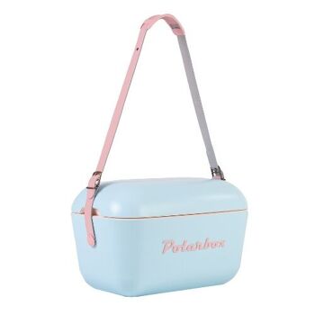 Polarbox Printemps/Été Pique-nique, Camping, BBQ Rétro Glacière 12L - Bleu Ciel Pop 2