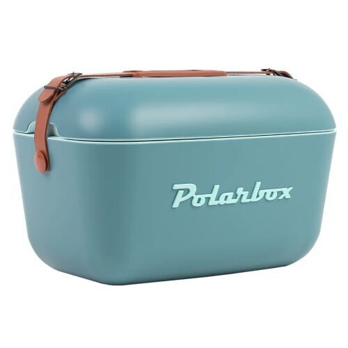 Polarbox Spring/Summer Picnic, Camping, BBQ Retro 12L Cool Box - Blue Classic