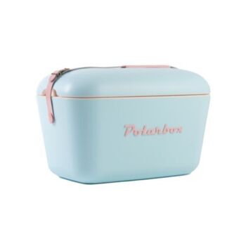 Polarbox Printemps/Été Pique-nique, Camping, BBQ Rétro Glacière 20 L - Bleu Ciel Pop 1