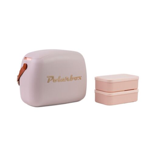 Polarbox Retro Picnic, Lunchbox, Travel 6L Cool Bag - Pearl Classic