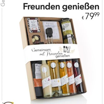 "Gemeinsam mit Freunden genießen" - Geschenkset