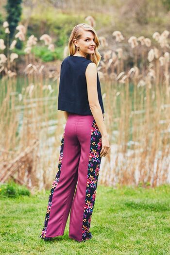 Pantalon à nouer à la taille Violet 4