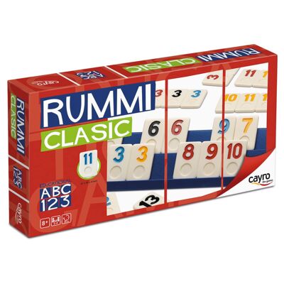 Rummi - + 8 anni - 106 pezzi, 1 borsa di stoffa e 4 supporti (ref743)