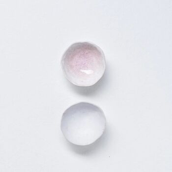 Mini bol à pieds blanc Nature Shape - Ensemble de 4 pièces 2