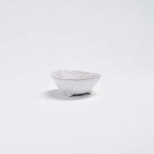 Nature Shape Light Pink Mini Footed Bowl - 4 Pieces Set