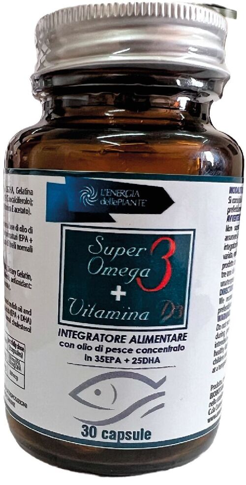 Super Omega 3 + Vitamina D3 Integratore alimentare