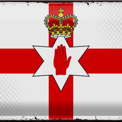 Tin sign flag Northern Ireland 30x20cm Retro Flag