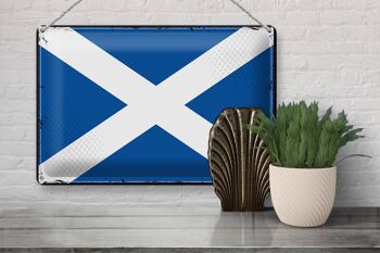 Drapeau de l'Écosse en étain, 30x20cm, drapeau rétro de l'Écosse 3