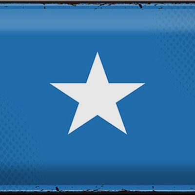 Cartel de chapa Bandera de Somalia 30x20cm Bandera Retro de Somalia