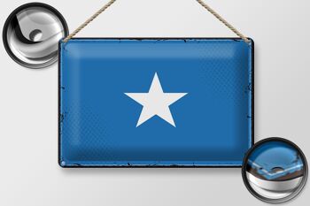Drapeau en étain de la Somalie, 30x20cm, drapeau rétro de la Somalie 2