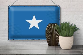 Drapeau en étain de la Somalie, 30x20cm, drapeau rétro de la Somalie 3