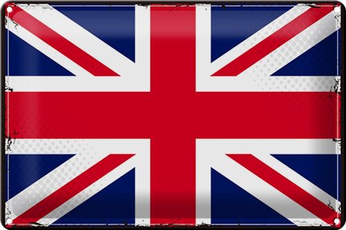 Blechschild Flagge Union Jack 30x20cm Retro United Kingdom