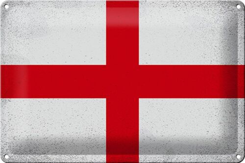 Blechschild Flagge England 30x20cm Flag of England Vintage