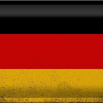 Cartel de chapa Bandera de Alemania 30x20cm Bandera de Alemania Vintage