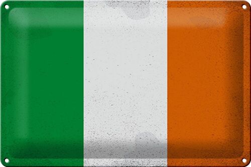 Blechschild Flagge Irland 30x20cm Flag of Ireland Vintage