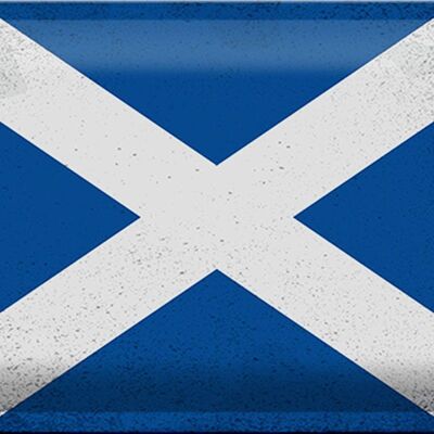 Metal sign flag Scotland 30x20cm Flag Scotland Vintage